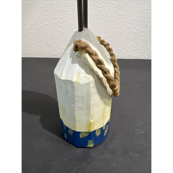 RUSS BERRIE Ocean Point Bird Seagull Figurine Buoy Nautical Sea 1670 Retired - Picture 8 of 13